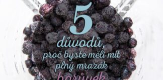 Zmražené borůvky jsou zdravější
