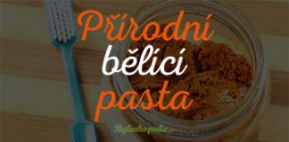 přírodní bělící pasta