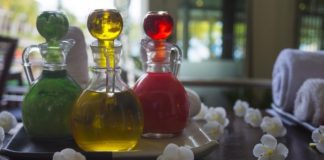 esenciální oleje – lahvičky