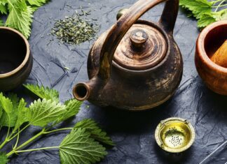 Herbal tea with nettle,stinging nettle