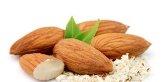 almonds and grated almonds